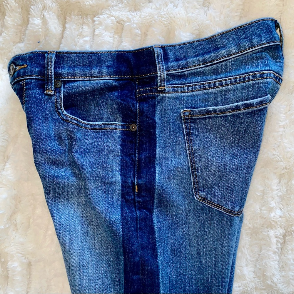 Banana Republic Premium Denim Two-Tone Mid-Rise Girlfriend Jeans, size 26 - Picture 13 of 13